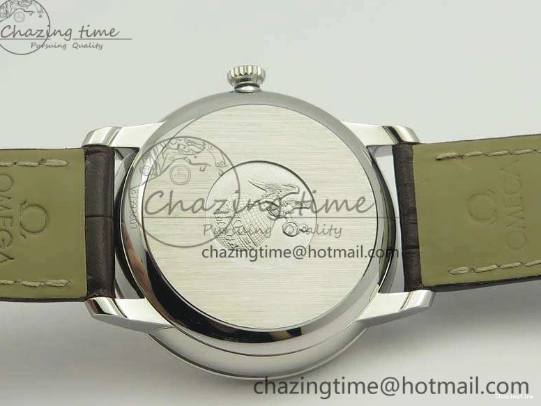 0107 De Ville Prestige Real Power Reserve SS TW 1:1 Best Edition White Dial RG Markers On Leather Strap A Thermal 8089